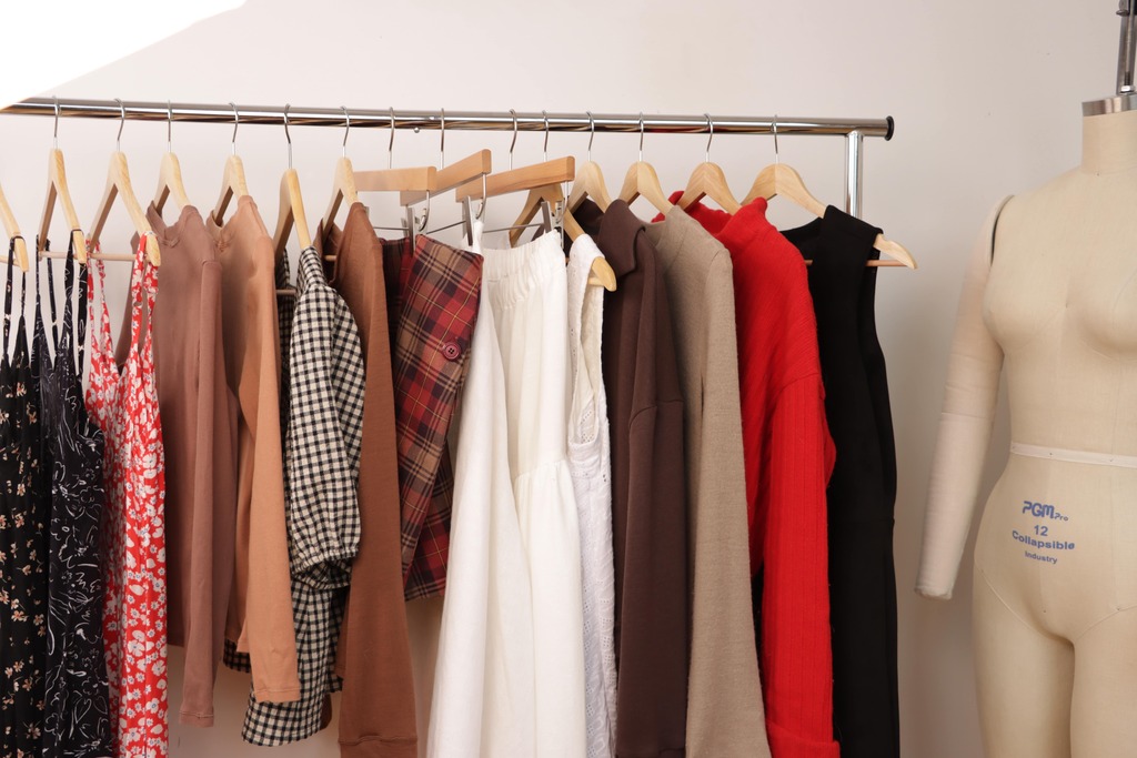 beautifully organized clothes
