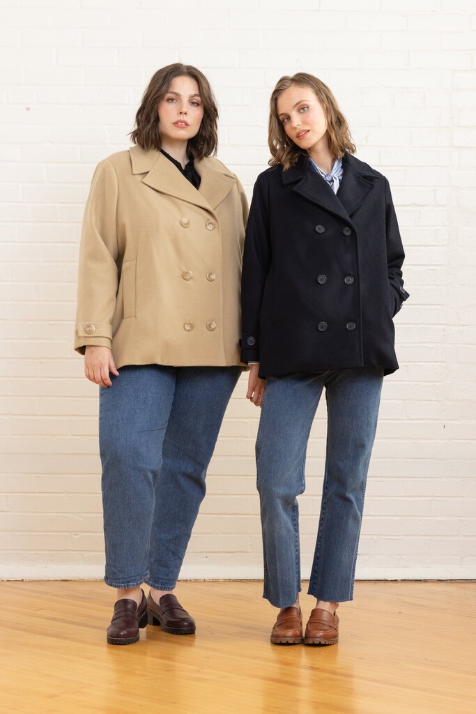 Women wearing Maple peacoats