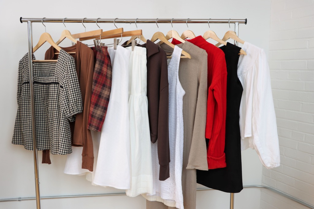 all garments laid out