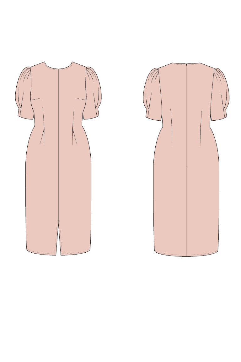 The  sewing pattern, from Seamwork