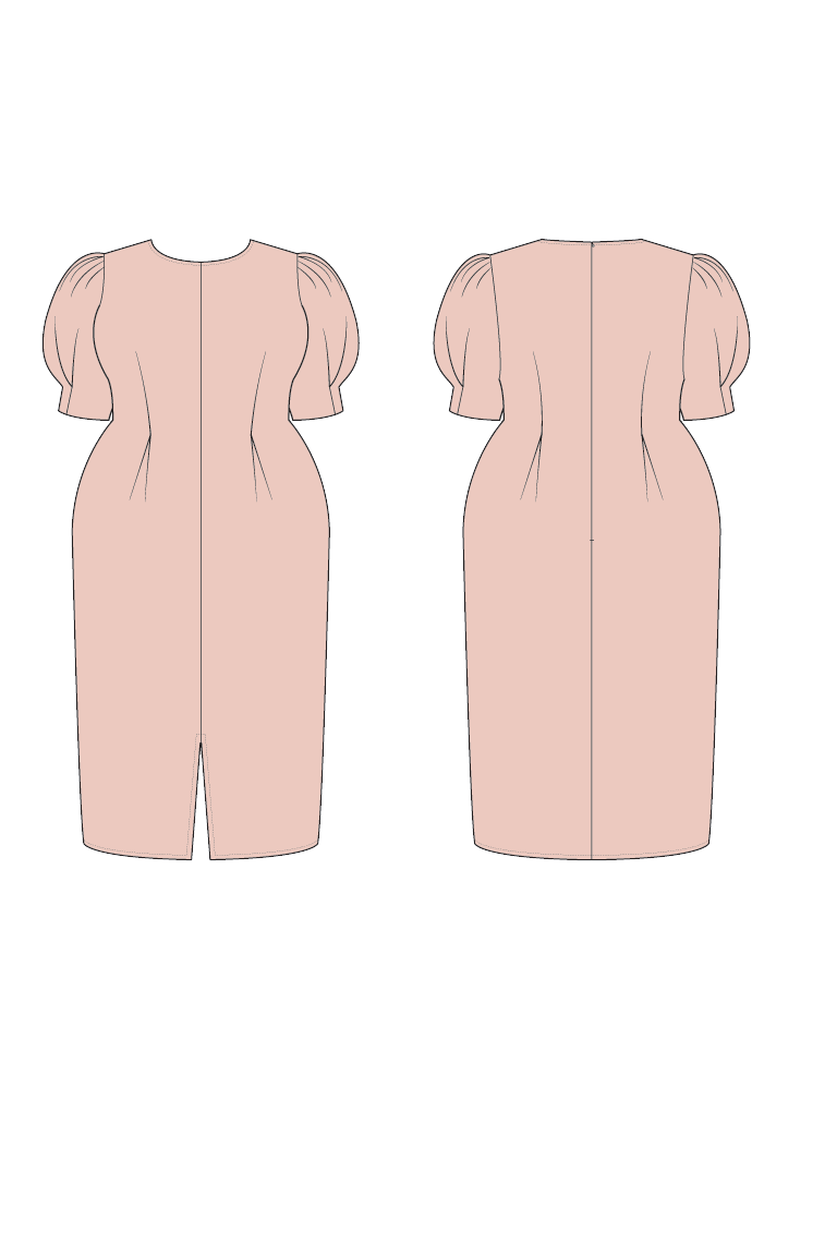 The  sewing pattern, from Seamwork