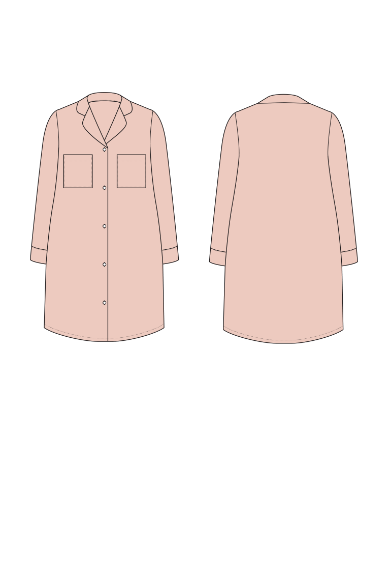 The  sewing pattern, from Seamwork