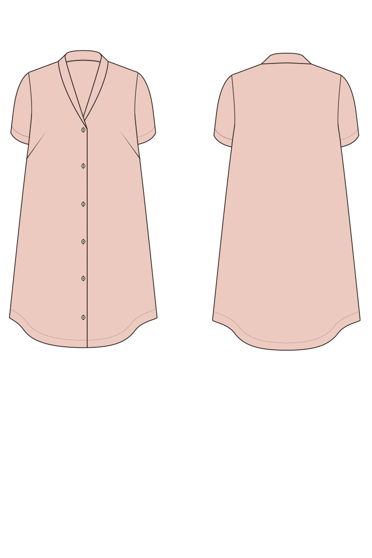 The  sewing pattern, from Seamwork