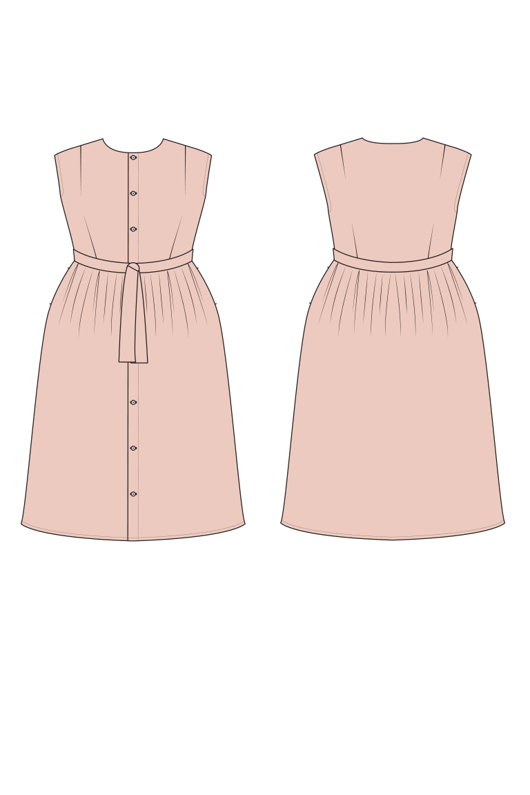 The  sewing pattern, from Seamwork