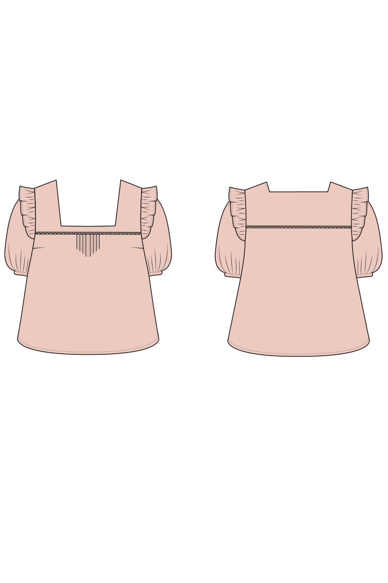 The  sewing pattern, from Seamwork