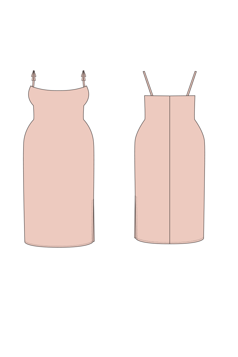 The  sewing pattern, from Seamwork