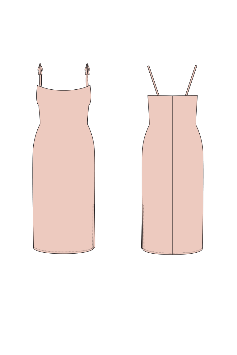 The  sewing pattern, from Seamwork