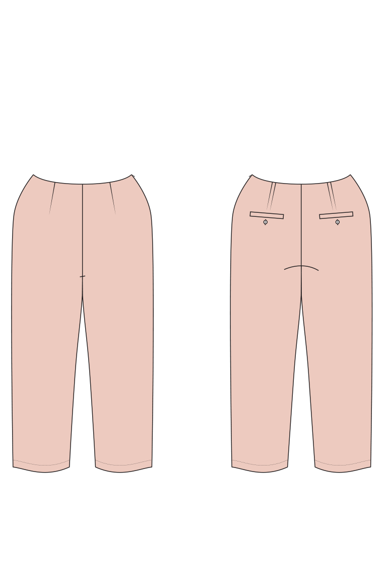 The  sewing pattern, from Seamwork