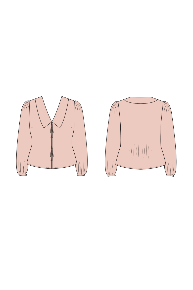 The  sewing pattern, from Seamwork