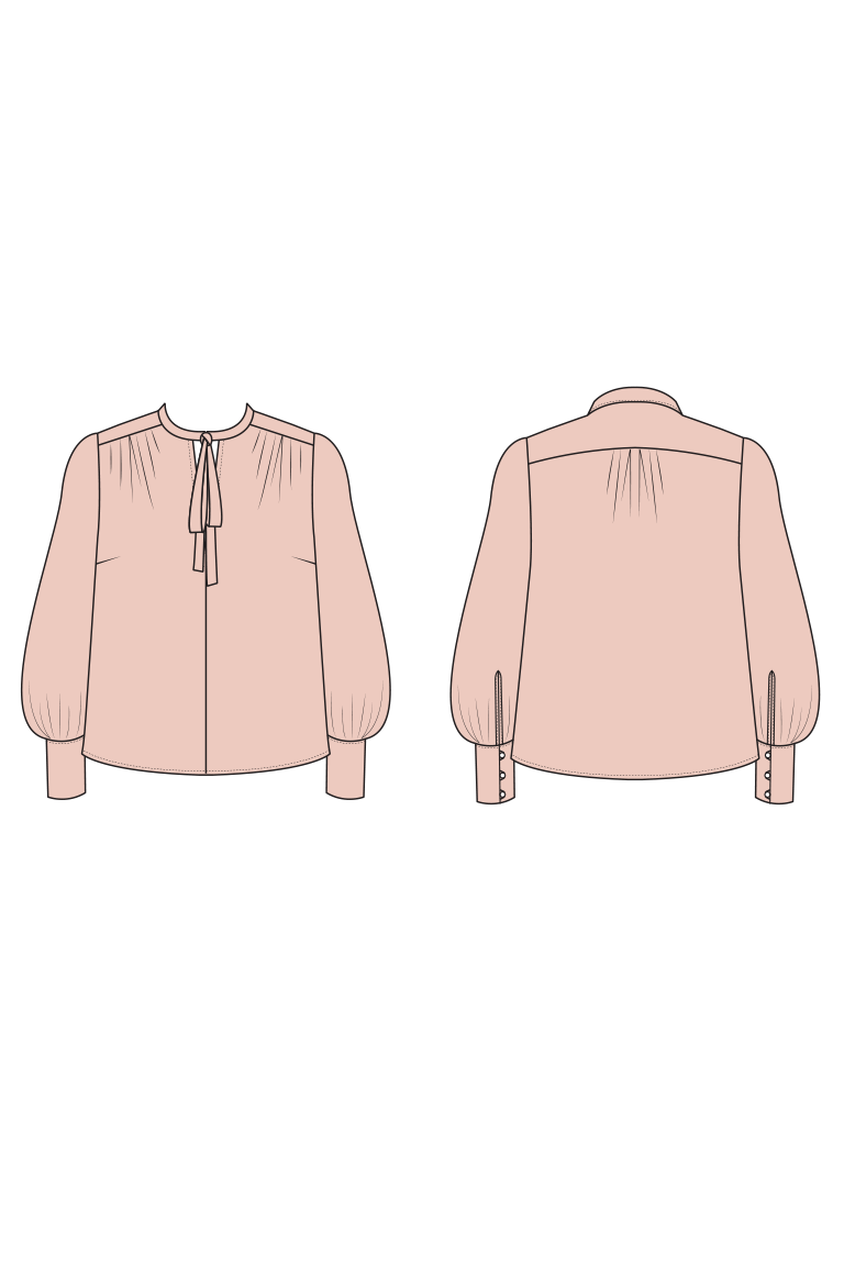 The  sewing pattern, from Seamwork