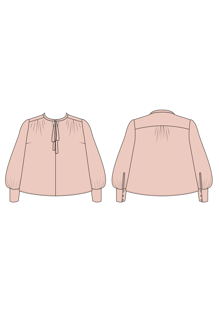 The  sewing pattern, from Seamwork