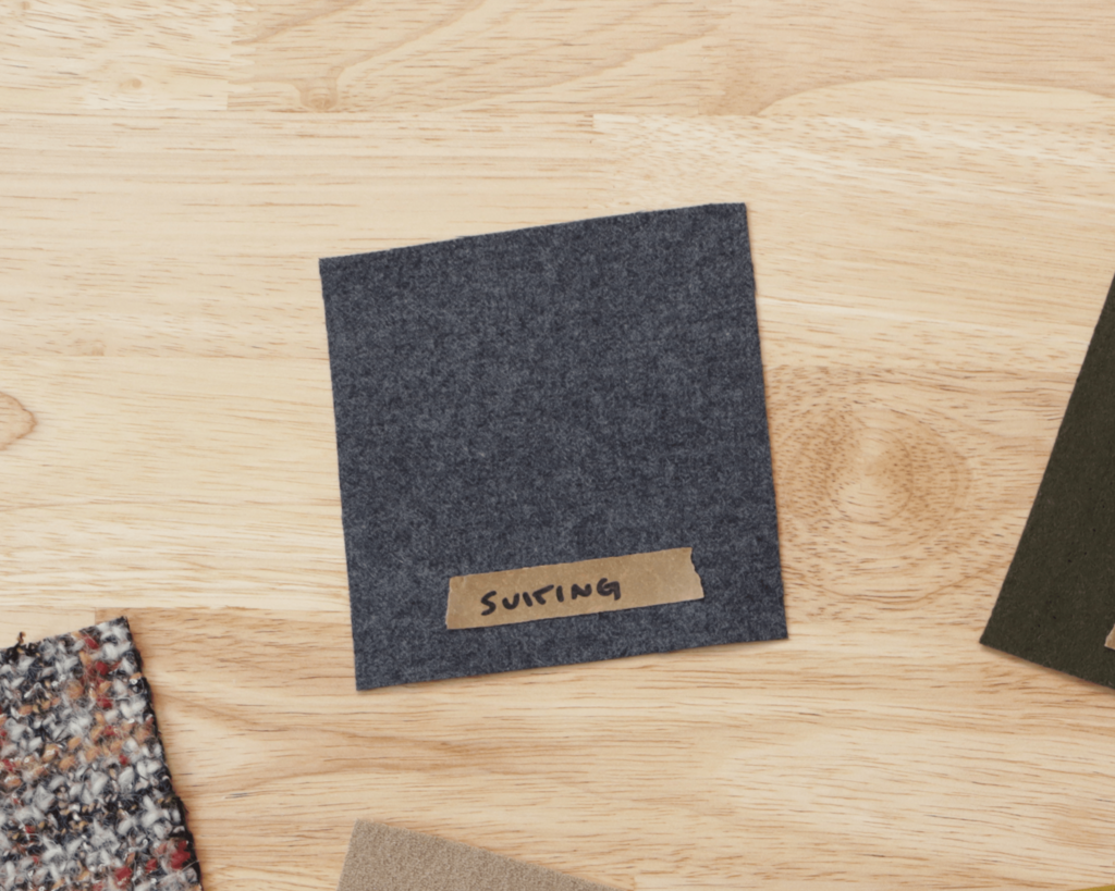 sleeve or notched collar of suit jacket